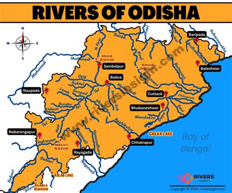 Odisha River Map