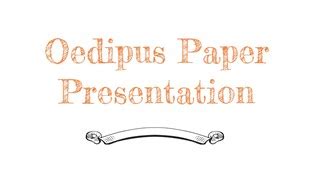 Read Oedipus Paper 