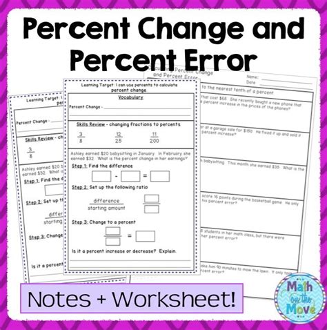 Of Error Worksheet 7th Grade   Percent Change 7th Grade Worksheets K12 Workbook - Of Error Worksheet 7th Grade