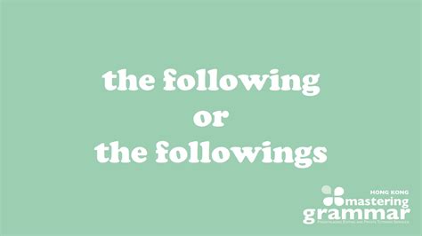 Of The Following
