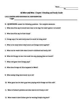Download Of Mice And Men Chapter 3 Reading Study Guide Answers 