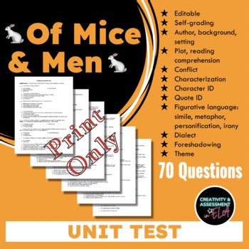 Read Online Of Mice And Men Unit Test Matching Please Match The 