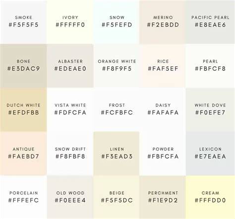 off white color code