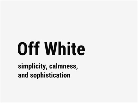 off white meaning