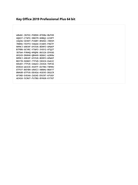 Office 2019 Key