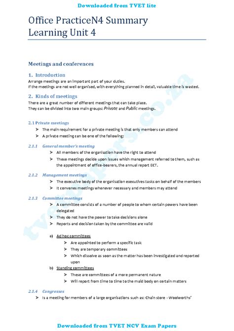 office practice n4 notes