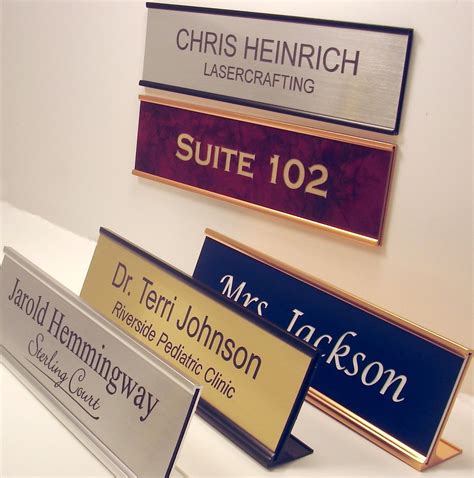office wall name plates