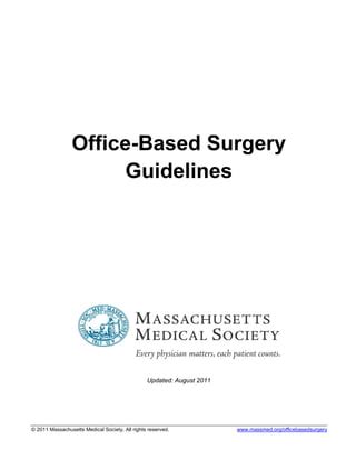 Full Download Office Based Surgery Guidelines Mass 