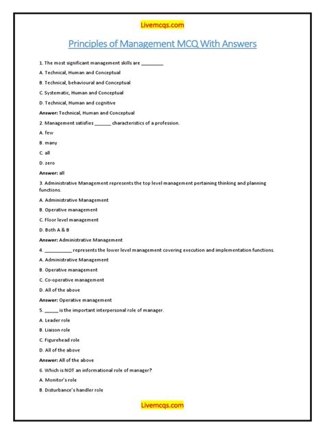 Download Office Management Mcqs With Answers Pdf 