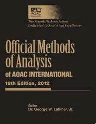 Official Methods Of Analysis 19th Edition Tacnoworg