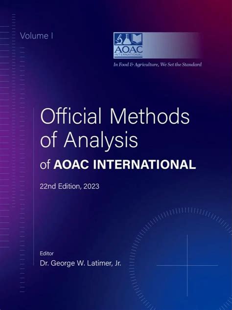Official Methods Of Analysis Aoac