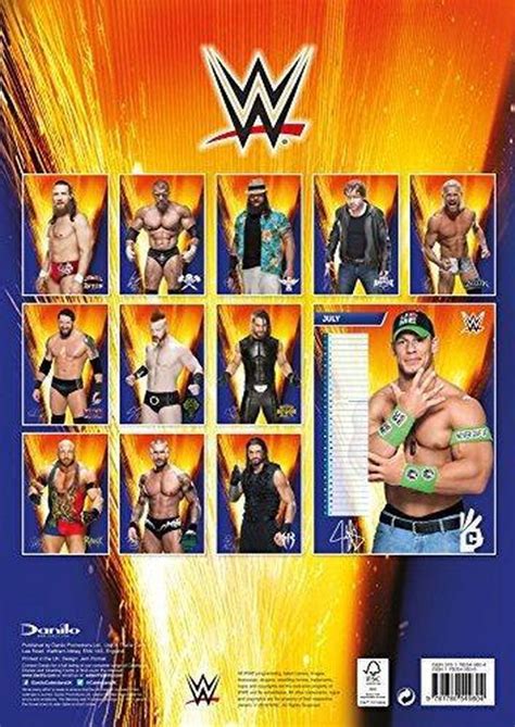 Download Official World Wrestling 2016 Calendar A3 Wall 2016 Calendar 