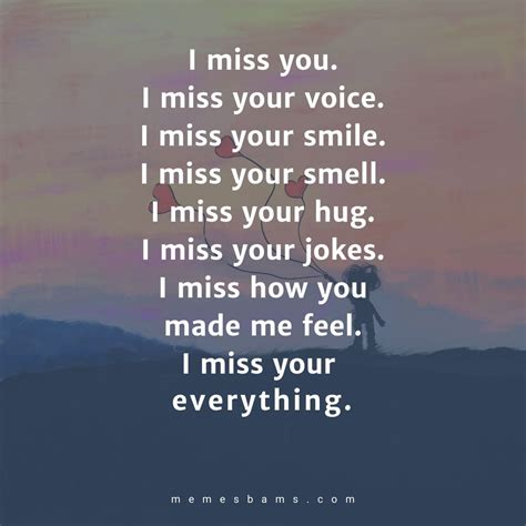 officially missing you meaning
