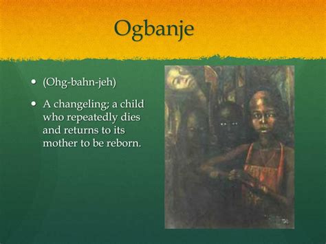 Ogbanje Things Fall Apart