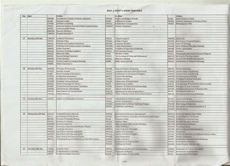 ogun jsce 2014 time table