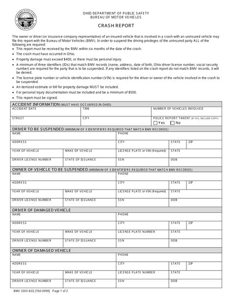 ohio crash report
