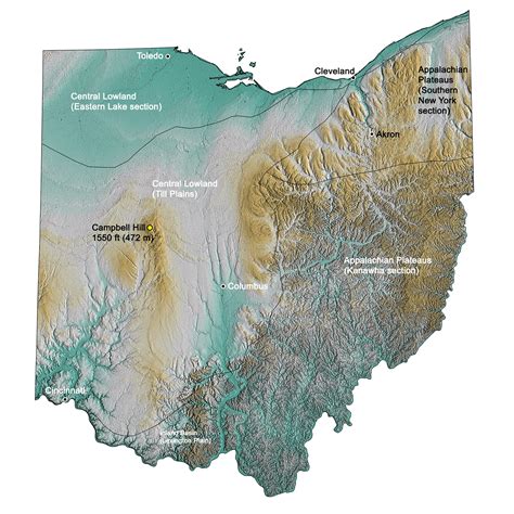 ohio highest elevation