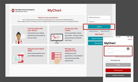 ohio mychart
