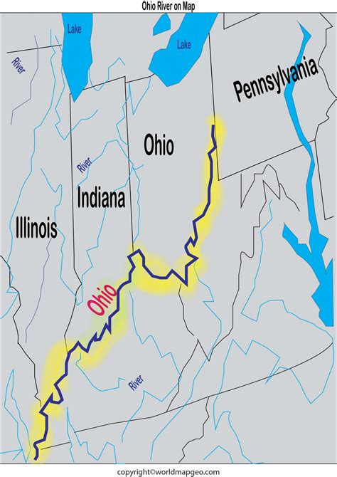 ohio river us map
