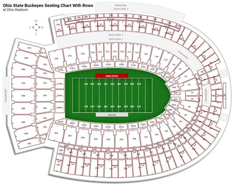 ohio stadium seating map