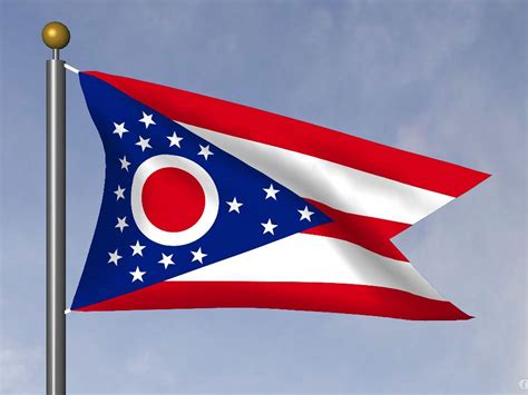 Ohio State Flag Ohio State Flag Coloring Page - Ohio State Flag Coloring Page