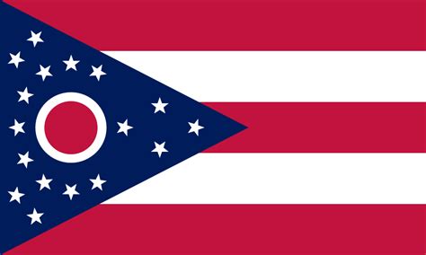Ohio State Usa Flag Colors Color Scheme Blue Ohio State Flag Coloring Page - Ohio State Flag Coloring Page