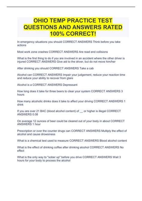 ohio temps practice test