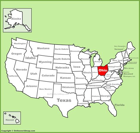 ohio us map