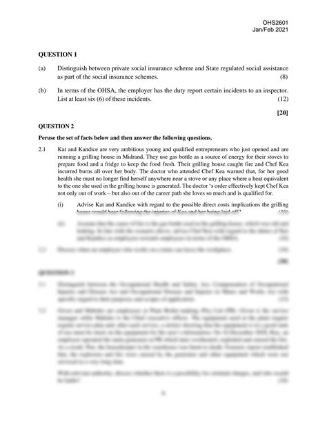 Ohs2601 Question Papers