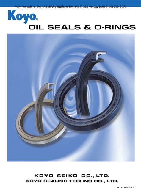 Read Online Oil Seal O Rings Koyo 
