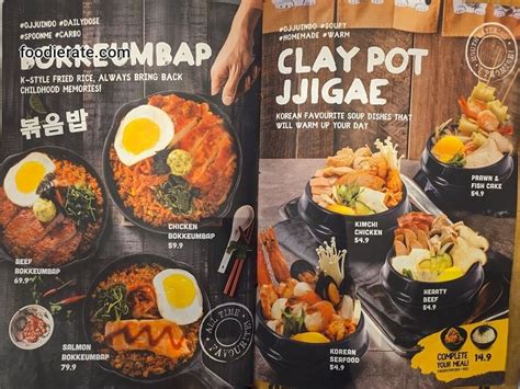 ojju menu | OJJU KFood Grand Indonesia Group Set Menu