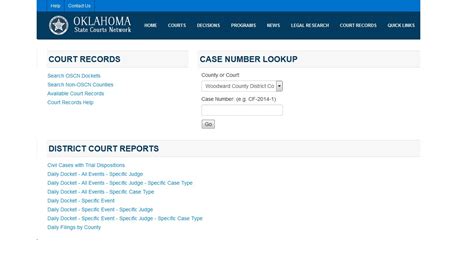 oklahoma docket search