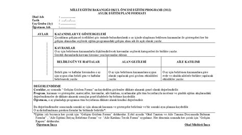 okul öncesi günlük ve aylık planlar . 