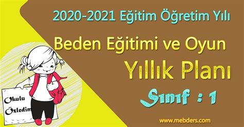 okulumuzca hazırlanan 2020-2021 yılı 1.