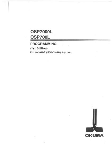 okuma osp7000l manual