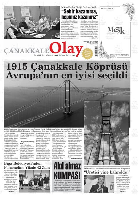 olay gazetesi çanakkales