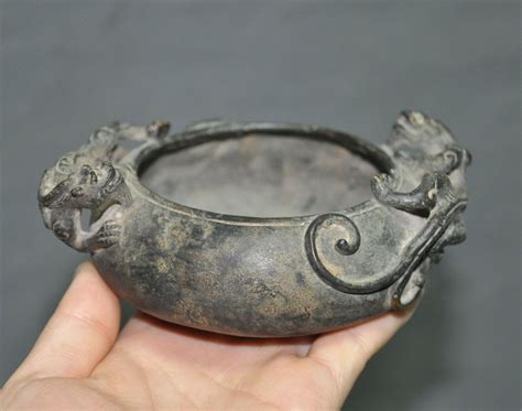 old Chinese Buddhism temple bronze Gilt loong dragon Phoenix Bir