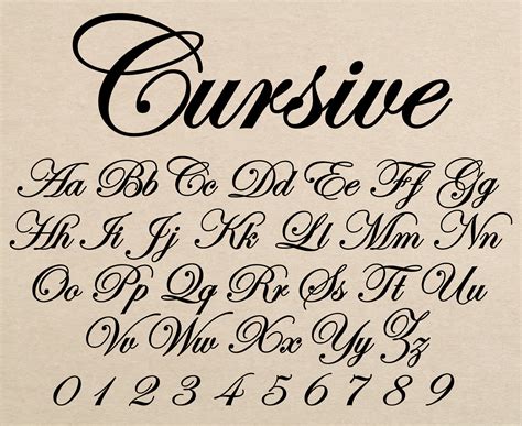 Old Fashioned Cursive