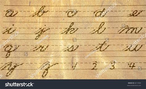 Old Fashioned Cursive Writing