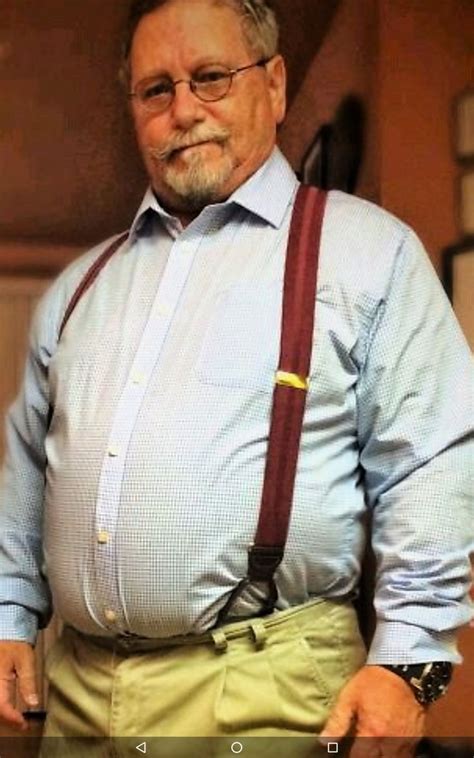 Old man in suspenders