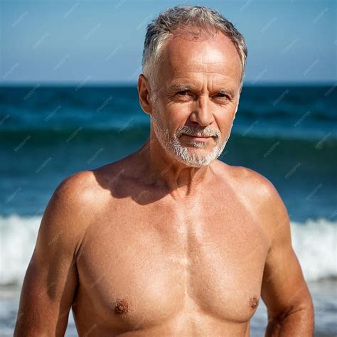 old man nude beach