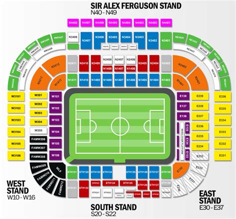 Old Trafford Seating Plan
