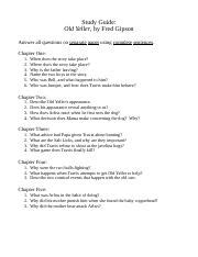 Full Download Old Yeller Study Guide Answers 