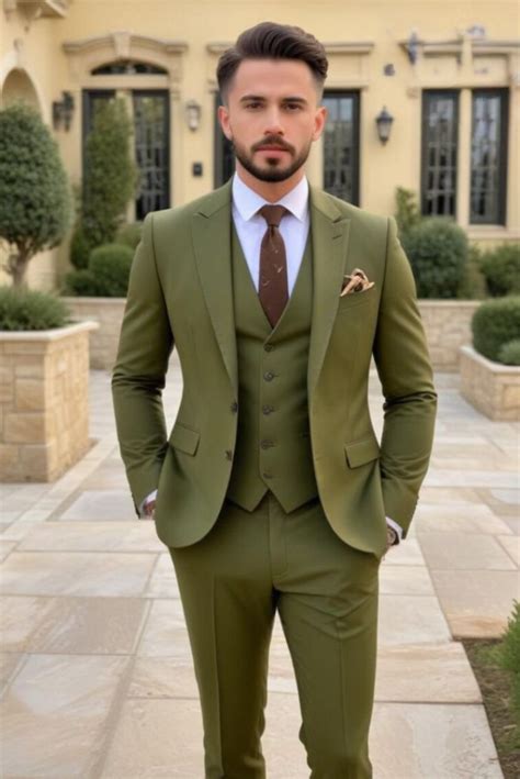 Olive Green Suit