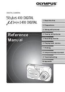 Full Download Olympus Mju 410 Manual File Type Pdf 