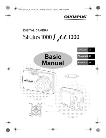 Read Olympus Stylus 1000 User Guide 