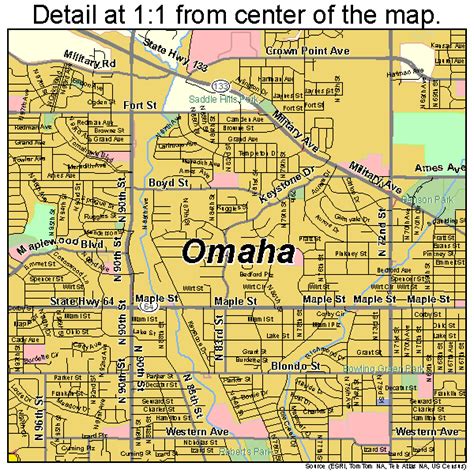 omaha nebraska map