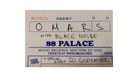 Omar S  Dj Godfather  Black Noi E And Jubilee At 88 Palace  New York - Palace88