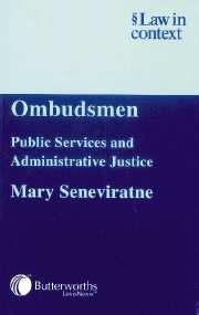 Read Online Ombudsmen Public Services And Administrative Justice Law In Context 