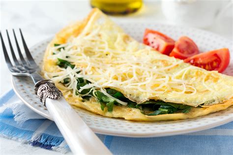 omelette espinacas con queso